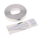 Max Maxb Brooches Stripe Tape Vinyl Decal Car Stickers Steamline Dual Line Silver