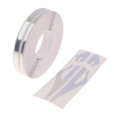 Max Maxb Brooches Stripe Tape Vinyl Decal Car Stickers Steamline Dual Line Silver