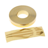 Max Maxb Brooches Stripe Tape Vinyl Decal Car Stickers Steamline Dual Line Golden