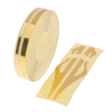 Max Maxb Brooches Stripe Tape Vinyl Decal Car Stickers Steamline Dual Line Golden