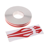 Max Maxb Brooches Stripe Tape Vinyl Decal Car Stickers Steamline Dual Line Red