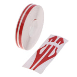 Max Maxb Brooches Stripe Tape Vinyl Decal Car Stickers Steamline Dual Line Red