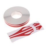 Max Maxb Brooches Stripe Tape Vinyl Decal Car Stickers Steamline Dual Line Red