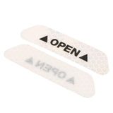 Max Maxb 4 Pieces Safety Reflective Open Sign Warning Mark Car Door Stickers White