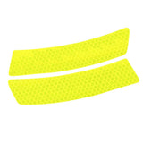 Max Maxb 2 Pieces Car Wheel Rim Eyebrows Reflective Sticker Decor Warning Sign Yellow