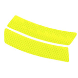 Max Maxb 2 Pieces Car Wheel Rim Eyebrows Reflective Sticker Decor Warning Sign Yellow