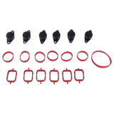 Maxbell 6 Pieces 33mm Diesel Swirl Flap Repair Kits for BMW E90 E91 320d 325d Black