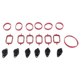 Maxbell 6 Pieces 33mm Diesel Swirl Flap Repair Kits for BMW E90 E91 320d 325d Black