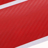 Max 4PCS Carbon Fiber Car Door Sill Scuff Plate Cover Anti Scratch Sticker Red