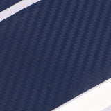 Max 4PCS Carbon Fiber Car Door Sill Scuff Plate Cover Anti Scratch Sticker Blue