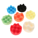 Max 7Pcs Buffing Polishing Sponge Pads Kit For Car Polisher Buffer 75x30mm