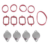Maxbell 4pcs 33mm Swirl Blanks Flaps Repair Delete Kit with Intake Gaskets for BMW