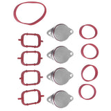 Maxbell 4pcs 33mm Swirl Blanks Flaps Repair Delete Kit with Intake Gaskets for BMW