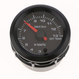 Max Maxb 2" 52mm 7 Color LED Car Truck Exhaust Gas Temperature EGT Gauge With Sensor