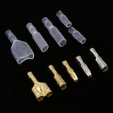 Max 60 Kits 4mm Male Female Terminals Wire Connector With Cover For Car