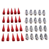 Max Aluminum Automobiles Wheel Valve Stem Caps Cone Shaped Airtight Stem Red