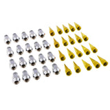 Max Aluminum Automobiles Wheel Valve Stem Caps Cone Shaped Airtight Stem Gold