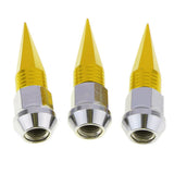 Max Aluminum Automobiles Wheel Valve Stem Caps Cone Shaped Airtight Stem Gold