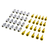 Max Aluminum Automobiles Wheel Valve Stem Caps Cone Shaped Airtight Stem Gold