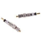 Max Maxb 2Pcs Silver Removable Presta French Valve Core Bike Tube Part straight line