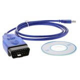 Maxbell VAG KKL USB Fiat Ecu Scan OBD OBD2 Diagnostic Scanner Cable Tool For Opel