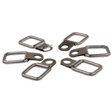 Max 6pcs Small Steel D-Ring Tie Downs for Case Truck Cargo Trailer RV Anchor