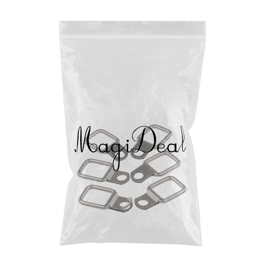 Max 6pcs Small Steel D-Ring Tie Downs for Case Truck Cargo Trailer RV Anchor