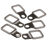 Max 6pcs Small Steel D-Ring Tie Downs for Case Truck Cargo Trailer RV Anchor