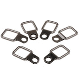 Max 6pcs Small Steel D-Ring Tie Downs for Case Truck Cargo Trailer RV Anchor