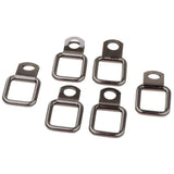 Max 6pcs Small Steel D-Ring Tie Downs for Case Truck Cargo Trailer RV Anchor