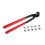 Max 10 Piece Stainless Steel Single Ear Hose Clamp+Ear Clamp Pincer 5.8-7.0mm