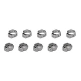 Max 10 Piece Stainless Steel Single Ear Hose Clamp+Ear Clamp Pincer 9.6-11.3mm