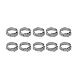 Max 10 Piece Stainless Steel Single Ear Hose Clamp+Ear Clamp Pincer 14.8-18mm