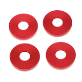 Max Maxb Universal Fit Practical Aluminum Alloy Hood Spacer Risers Set Kit Red