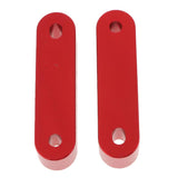 Max Maxb Universal Fit Practical Aluminum Alloy Hood Spacer Risers Set Kit Red