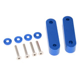 Max Maxb Universal Fit Practical Aluminum Alloy Hood Spacer Risers Set Kit Blue
