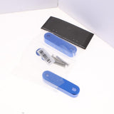 Max Maxb Universal Fit Practical Aluminum Alloy Hood Spacer Risers Set Kit Blue