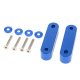 Max Maxb Universal Fit Practical Aluminum Alloy Hood Spacer Risers Set Kit Blue