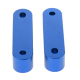 Max Maxb Universal Fit Practical Aluminum Alloy Hood Spacer Risers Set Kit Blue