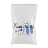 Max Maxb Universal Fit Practical Aluminum Alloy Hood Spacer Risers Set Kit Blue