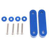 Max Maxb Universal Fit Practical Aluminum Alloy Hood Spacer Risers Set Kit Blue