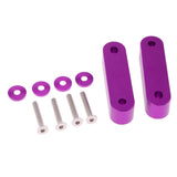 Max Maxb Universal Fit Practical Aluminum Alloy Hood Spacer Risers Set Kit Purple
