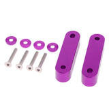 Max Maxb Universal Fit Practical Aluminum Alloy Hood Spacer Risers Set Kit Purple