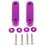 Max Maxb Universal Fit Practical Aluminum Alloy Hood Spacer Risers Set Kit Purple