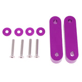 Max Maxb Universal Fit Practical Aluminum Alloy Hood Spacer Risers Set Kit Purple