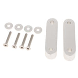Max Maxb Universal Fit Practical Aluminum Alloy Hood Spacer Risers Set Kit Silver
