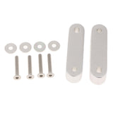Max Maxb Universal Fit Practical Aluminum Alloy Hood Spacer Risers Set Kit Silver