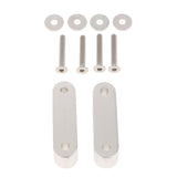 Max Maxb Universal Fit Practical Aluminum Alloy Hood Spacer Risers Set Kit Silver