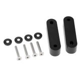 Max Maxb Universal Fit Practical Aluminum Alloy Hood Spacer Risers Set Kit Black