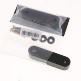 Max Maxb Universal Fit Practical Aluminum Alloy Hood Spacer Risers Set Kit Black